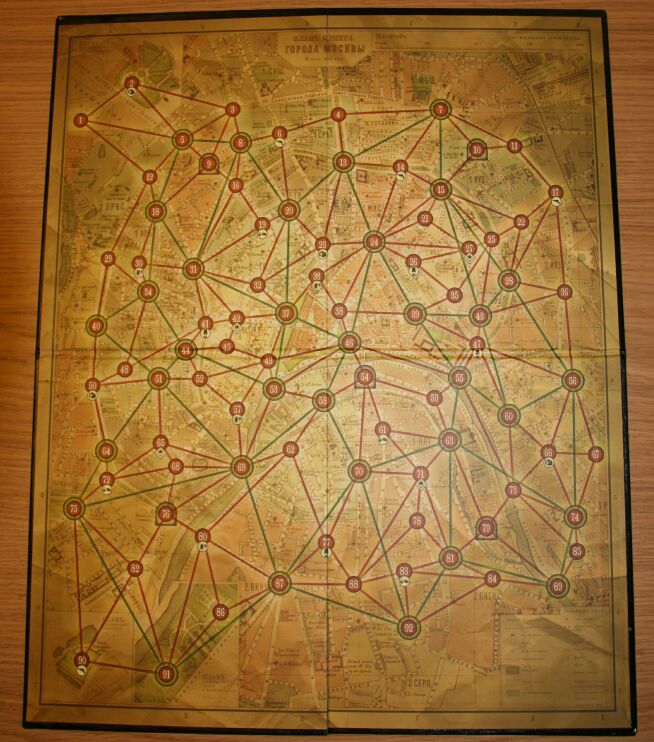 карта москвы в настольной игре Коронация
