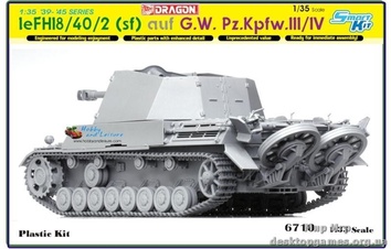 Немецкий танк leFH18/40/2 (Sf) auf G.W. Pz.Kpfw.III / IV