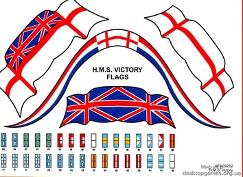 Линейный корабль HMS Victory (набор с красками и клеем) - фото 2
