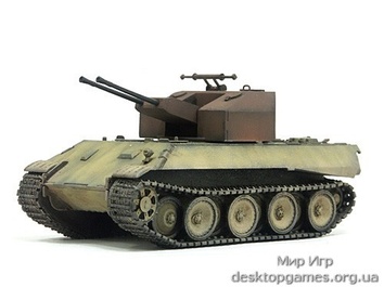 Модель зенитного танка Пантера Ausf.D 3.7cm - фото 3