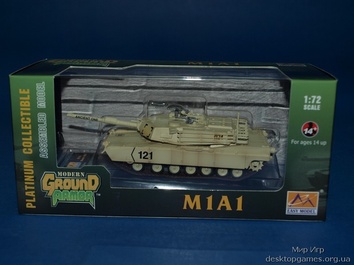Собранная коллекционная модель танка M1A1 Kuwait 1991 - фото 2