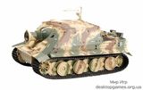 Стендовая модель танка «Штурмтигр» 1002-й роты