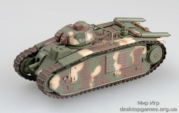 Собранная модель  французского танка Char B1 (музейный экспонат) - фото 2