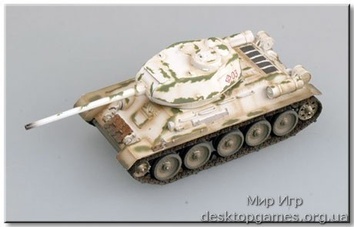 Готовая модель советского танка T-34/85 (зимний камуфляж) - фото 2