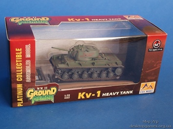 Собранная коллекционная модель танка КВ-1