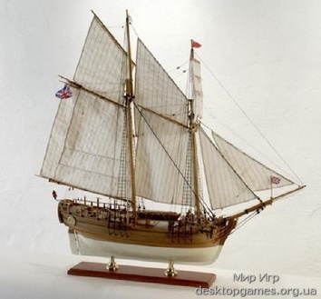 Модель деревянного корабля Лиде (LYDE – Schooner Inglese) - фото 2