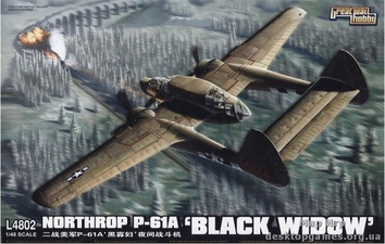 Истребитель Нортроп P-61А «Блэк Уидоу» («Чёрная вдова»)