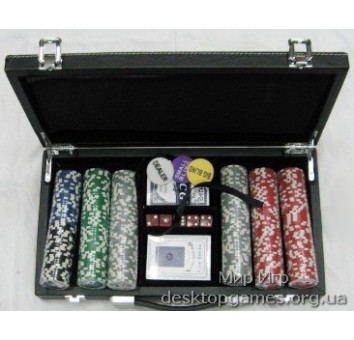 Покерный набор на 300 фишек c номиналом