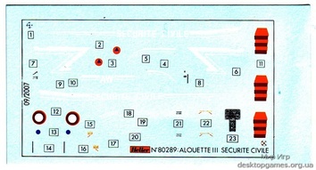 HE80289 ALOUETTE III SECURITE CIVILE 1/72 - фото 4