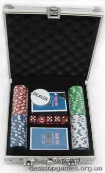 Покерный набор 100 фишек, кейс
