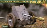 3.7cm Pak.35/36 Германская противотанковая пушка