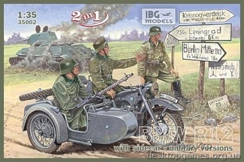 BMW R12 with sidecar, military version