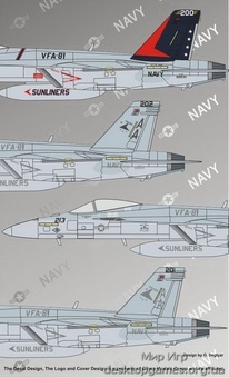 Modern US NAVY F/A-18E Super Hornet VFA-81 “Sunliners” - фото 3
