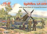 ICM48802 Spitfire LF.IXE with Soviet pilots & ground personnel