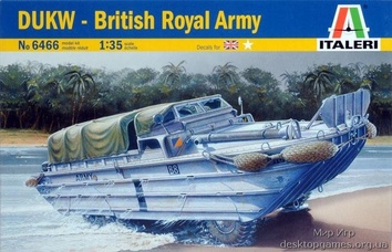 Модель амфибии DUKW Королевской британской армии