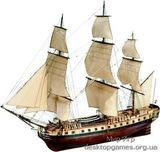 Модель деревянного корабля для склеивания HERMIONE LA FAYETTE