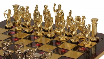 Шахматы "Manopoulos", "Лучники" (Красные) - фото 5