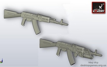 5.45mm AK-74 - Soviet assault rifle (2pcs)