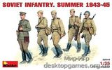 Soviet infantry, summer 1943-1945