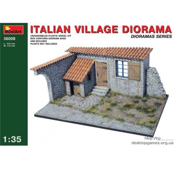 Сборная модель диорамы Италианское село