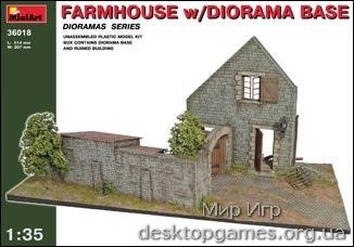 MA36018 Farmhouse w/diorama base