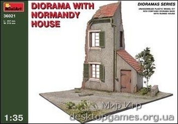 MA36021 Diorama with Normandy house