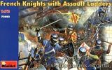 MA72002 French knights with assault ladders XV century