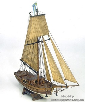 Сборная деревянная модель корабля Гретель (Gretel) для склеивания