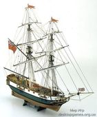 Масштабная модель корабля из дерева Портсмут (Portsmouth)