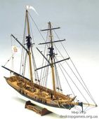 Модель деревянного корабля Блэк Принс (Black Prince)