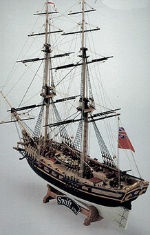 Сборная деревянная модель корабля HMS Swift - фото 7