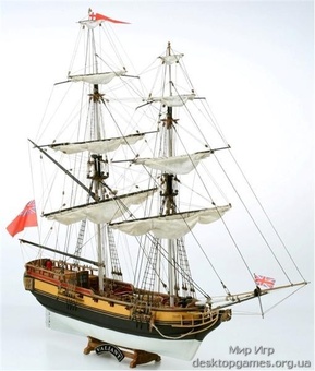 Сборная деревянная модель корабля HMS Valiant