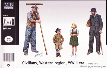 Фигурки людей западного региона, времен Второй Мировой войны.