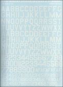 PRS32-001 USAF modern stencil letters & numbers, white color