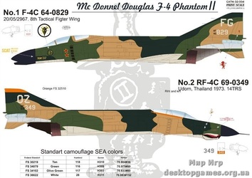 Декаль для истребителя F-4 Phantom II in Viet Nam war, Part 1 - фото 3