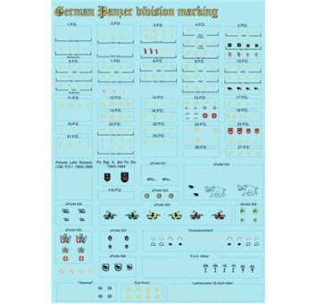 German Panzer division marking