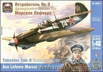 ARK48014 Yakovlev Yak-9 Russian fighter, ace L. Marcel