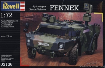 Сборная стендовая модель бронеавтомобиля Fennek