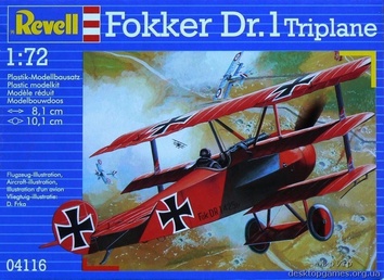Истребитель Fokker DR. 1 (триплан)