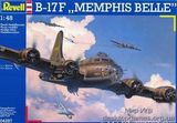 Сборная масштабная модель самолета Boeing B-17F  Memphis Belle 