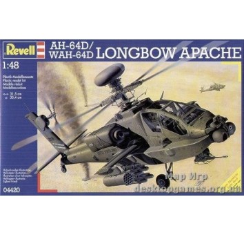 Боевой вертолет (1997г.,США) Apache AH-64 D Brit. Army/US Army update, 1:48