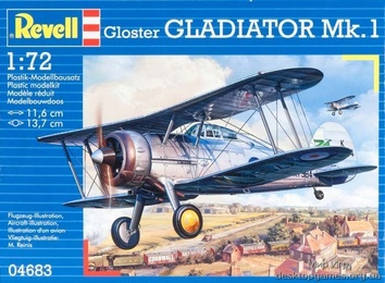 Истребитель-биплан Gloster Gladiator (Глостер Гладиатор)