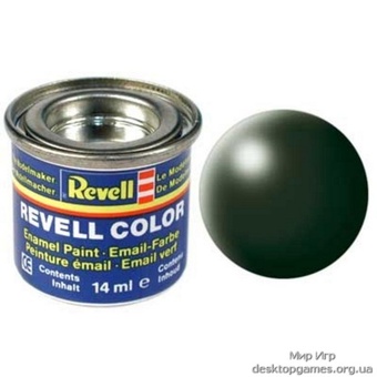 Краска Revell эмалевая, № 363 (темно-зеленая шелковисто-матовая)