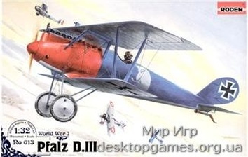 RN613 Pfalz D.III WWI German fighter