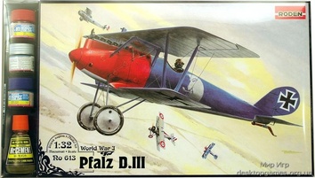 RNset613 Pfalz D.III WWI German fighter (самолет)