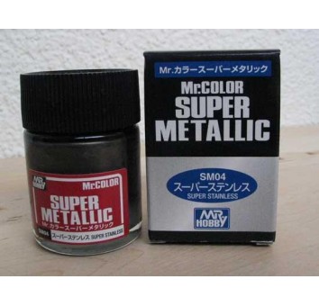 Супер-металлик нержавеющая сталь, краска MR. Color Super Metallic
