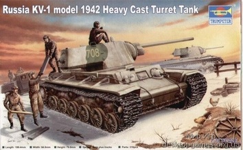 Масштабная модель советского танка КВ-1 1942 (Тяжёлая башня)