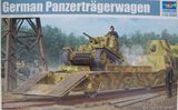 Модель немецкого броневагона с танком Panzertragerwagen