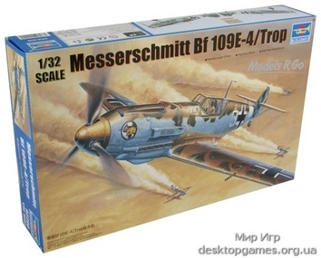 Немецкий самолет Мессершмитт Bf 109E-4/Trop