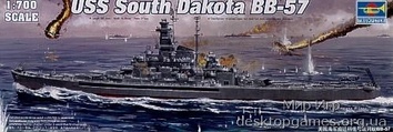 Американский военный корабль. South Dakota BB-57
